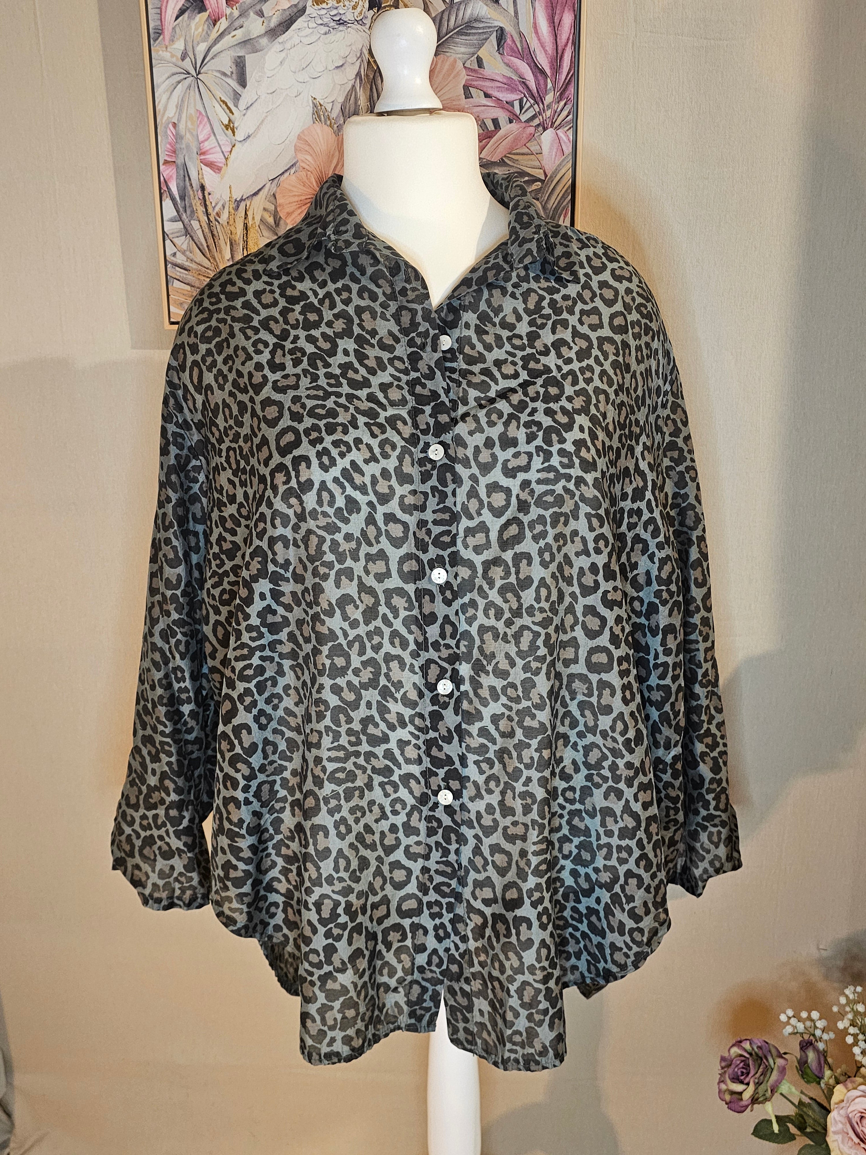 Chemise imprimé léopard