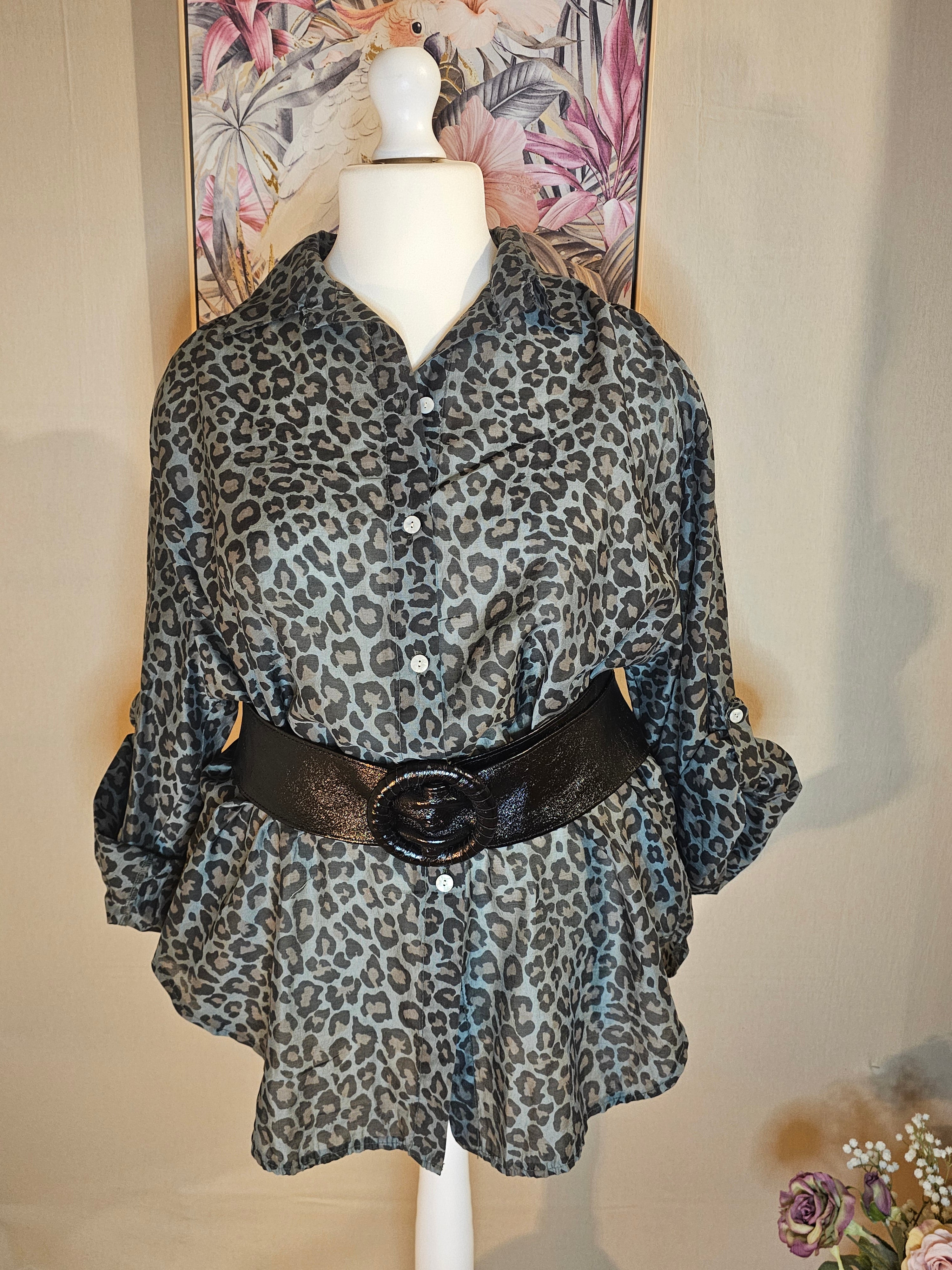 Chemise imprimé léopard